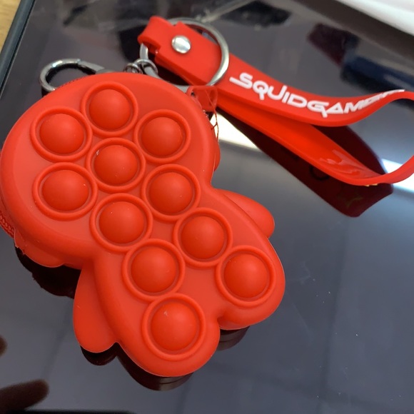 New pop-it squid game coin pocket key chain - Picture 2 of 4
